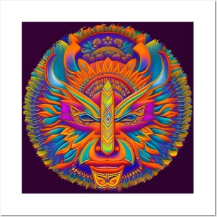 New World Gods (32) - Mesoamerican Inspired Psychedelic Art Posters and Art